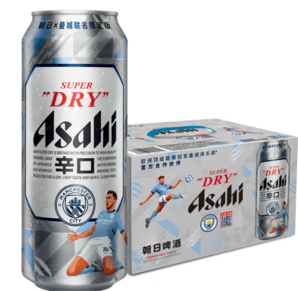 Asahi 朝日 超爽啤酒 曼城限定版 500mL*12罐 送開瓶器