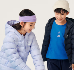反季白 菜！Asics 亞瑟士 中大童舒適保暖連帽輕薄羽絨服外套（110~160cm） 多色