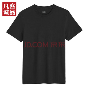凡客誠品全棉舒適 素色基礎(chǔ)T恤 黑色 S