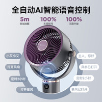 艾美特 空氣循環(huán)扇立式遙控輕音節(jié)能大風(fēng)量搖頭電扇暴風(fēng)循環(huán) 智能語(yǔ)音臺(tái)立三用