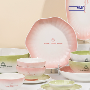 陶瓷餐具十大品牌！順祥 碩加系列釉下彩高溫輕奢高級(jí)感碗盤