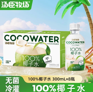 湯臣牧場 百分百純椰子水 300ml*8瓶