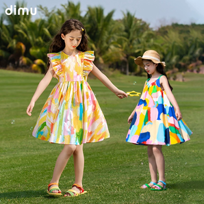 全款一個價！dimu 笛牧 2025夏季新款國風布裙連衣裙合集（100~160cm）多款