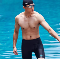 SPEEDO 速比濤 大標logo系列 男士經(jīng)典及膝游泳褲