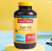 守護(hù)心腦血管健康！Nature Made 天維美 Omega-3 深海魚油 1200mg*220粒*2瓶