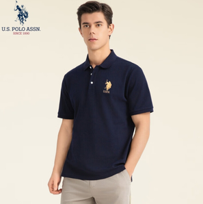 U.S. Polo Assn. 美國馬球協(xié)會 25年夏季新款 男士純棉短袖POLO衫