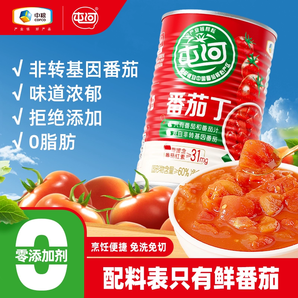 好價必買！屯河 新疆內(nèi)蒙番茄丁罐6罐*390g