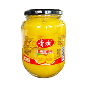 青歡 黃桃罐頭整箱大罐水果罐頭 510克*1罐