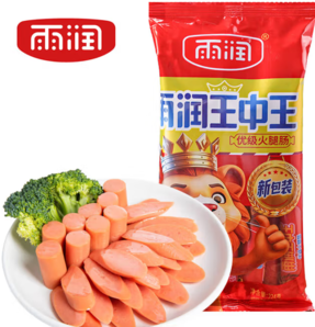 泡面搭檔！雨潤 優(yōu)級王中王火腿腸224g