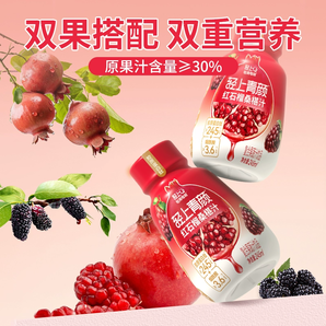 桑葚+石榴雙果搭配！輕上&東方補(bǔ)者 紅石榴桑椹汁 245ml*10瓶