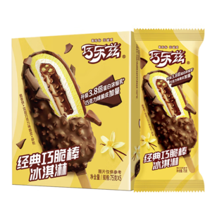 巧樂茲 伊利 巧樂茲 經(jīng)典巧脆棒冰淇淋75g*5支/盒