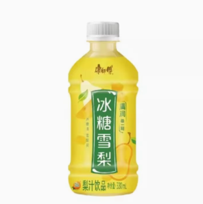 1.08元/瓶！康師傅 冰糖雪梨 梨汁飲品 330ml*6瓶