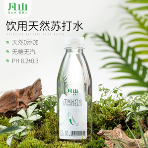 富含天然礦物元素！凡山 弱堿性無糖無氣天然蘇打水 330ml*12瓶