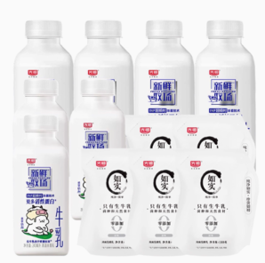 光明 新鮮牧場(chǎng)鮮牛乳 420ml*4瓶+240ml*3瓶+如實(shí)酸奶180g*5袋