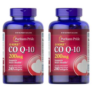 強壯好心??！Puritan's Pride 普麗普萊 輔酶Q10軟膠囊 200mg*240粒*2瓶