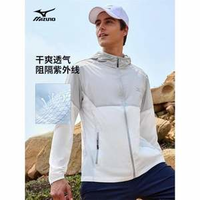 MIZUNO 美津濃 男士透氣防曬連帽冰絲皮膚衣 A2CE2A32