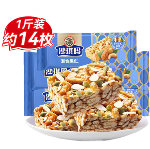 徐福記 金標(biāo)風(fēng)味混合果仁沙琪瑪 混合果仁沙琪瑪500g
