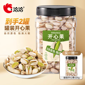 洽洽 0添加非漂白大開口開心果 425g