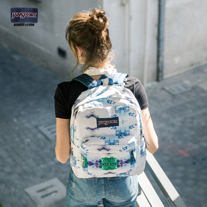 美國(guó)流行背包品牌！JanSport 杰斯伯 T501 個(gè)性印花雙肩背包 多款