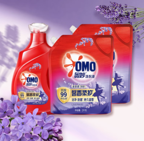 99%除菌！OMO 奧妙 全自動(dòng)(含金紡)薰衣草洗衣液11.8斤套裝
