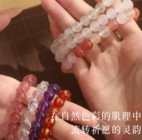 六桂福珠寶 水晶手鏈瑪瑙玉髓手串 多款