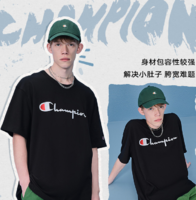 Champion 情侶短袖T恤 刺繡Logo 寬松款