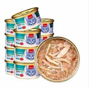 Wanpy 頑皮 泰國進(jìn)口 白身吞拿魚+丁香魚罐頭 85g*12罐*2件