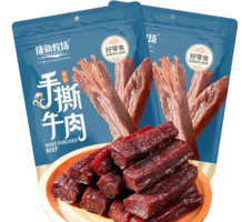 內(nèi)蒙風味！康新牧場 手撕風干牛肉（六成干）252g*2袋