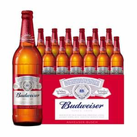 Budweiser 百威啤酒 美式拉格600ml*12瓶
