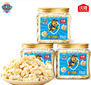 原味無添加！沃隆×汪汪隊立大功聯(lián)名 脫衣核桃仁 100g*3罐