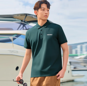 冰絲涼感面料！Nikko 日高 男款冰絲速干短袖Polo衫2313C 多色