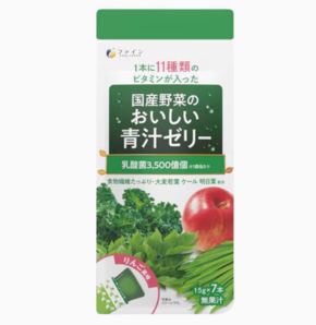 日本進(jìn)口！Fine 青汁乳酸菌果凍（蘋果味）15g*7條