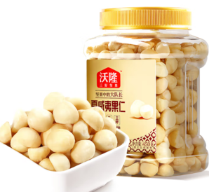純?nèi)庵苯映?！沃?夏威夷果半粒式450g/罐