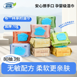 專屬十二生肖款！啟美 純水濕廁紙80抽*3包
