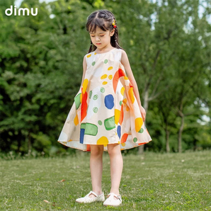 斷碼清倉！dimu 笛牧 2025夏季新款國風(fēng)布裙連衣裙合集（100~120cm）多款