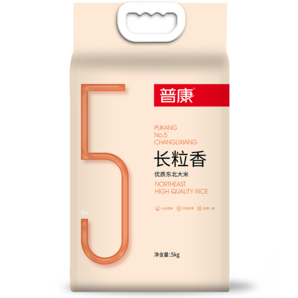普康 5號(hào) 長(zhǎng)粒香 東北大米 5KG