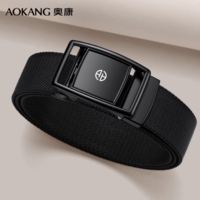 奧康 男士自動(dòng)扣彈力帆布腰帶