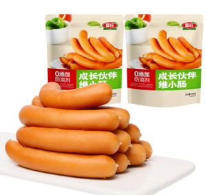肉類行業(yè)50強企業(yè)！喜旺 0添加成長伙伴維小腸兒童脆皮腸 600g