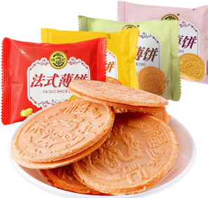 徐福記 法式薄餅組合裝 混合口味 500g
