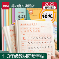 同步人教版！得力 2025年新版1~3年級同步練字帖 2本