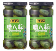 中華老字號！六必居 翡翠臘八蒜 290g*2瓶 贈(zèng)二八醬48g*1袋