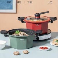 Debo 德鉑 斯科拉里 多層復底家用微壓不粘燉湯鍋 24cm