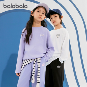 長袖長褲任選3件！Balabala 巴拉巴拉 兒童秋款長袖上衣/長褲 （73~175碼）