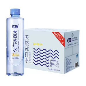 口感清冽！依能 蔚藍(lán)飲用天然蘇打水整箱 500ml*15瓶