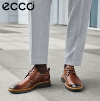 Ecco 愛(ài)步 ST.1 Hybrid 適動(dòng)混合系列 男士小牛皮正裝鞋836404