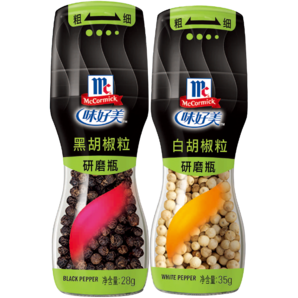 McCormick 味好美 黑椒海鹽研磨瓶 35g