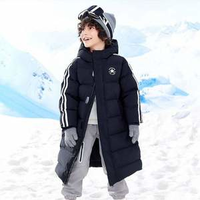 Converse 匡威 中大童加絨防風(fēng)保暖長款羽絨服外套