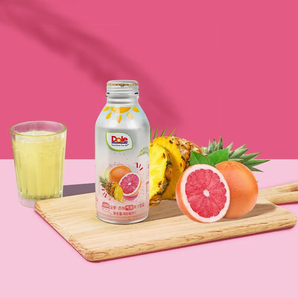 暢爽帶氣泡！Dole 都樂 0蔗糖菠蘿椰子/菠蘿西柚氣泡果汁鋁瓶裝 400ml