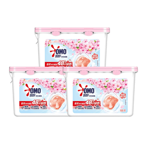 有效去污！OMO 奧妙 桃桃春日香柔洗衣凝珠400G*3盒
