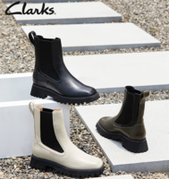 時(shí)尚百搭！Clarks 其樂(lè) StaysoRise 潮思系列 女士真皮切爾西短靴